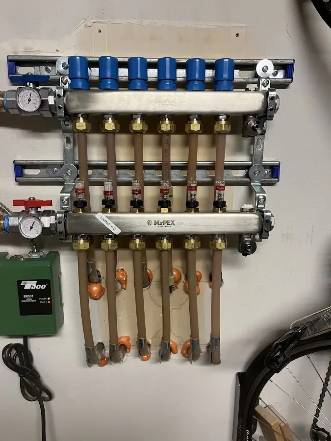 Plumber performing Leak Detection at a residential property in Vilonia